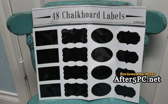 Review of 48 Premium Chalkboard Labels by Kanvas