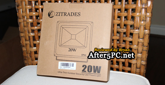 Zitrades 20W IP66 Slim Design Flood Light security LED review