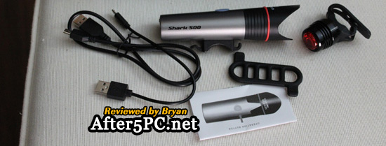CycleTorch Shark 500 LED Bike Light with LED Rear Light Review