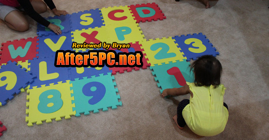 Review of Click N' Play 36-Tile Alphabet and Numbers Foam Puzzle Play Mat