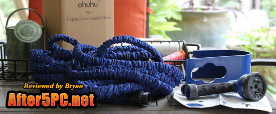 Review of Ohuhu 75 Feet Expandable Garden Hose with Spray Nozzle and Hose Holder
