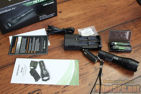 ECOGEAR FX Pro Series TK120 LED Tactical Flashlight Review