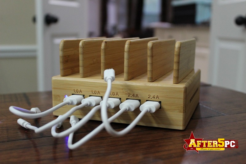 InkoTimes 5-Port USB Bamboo Charging Station Review