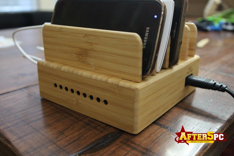 Wholesale Discount Sale InkoTimes 5-Port USB Bamboo Charging Station Review